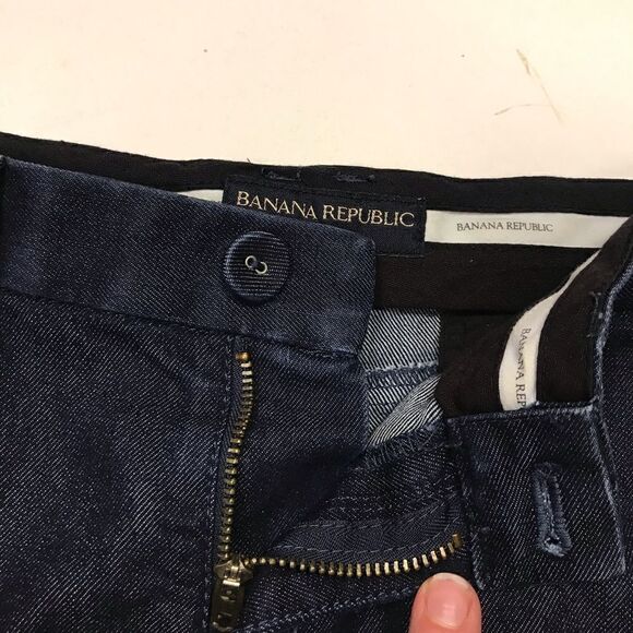 👠Banana Republic Dark chambray jean skirt      Size 0 - Picture 4 of 6